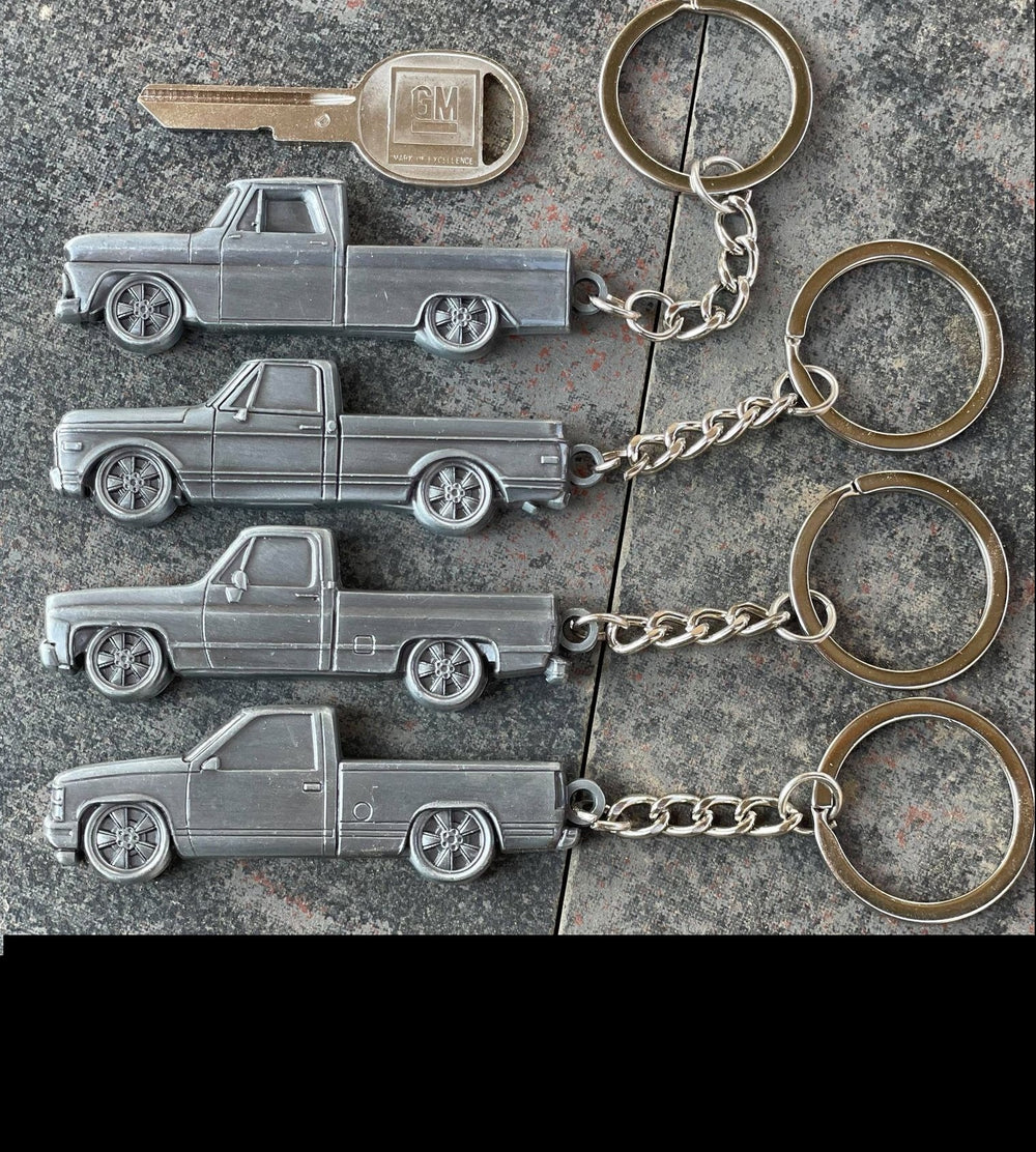 3D Metal Truck Keychains