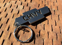 Load image into Gallery viewer, Stainless Steel CHVY Bowtie Keychain
