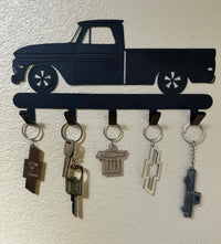 Load image into Gallery viewer, First generation C10 1964–1966 Powder coated Black 5 Hooks Key Holder
