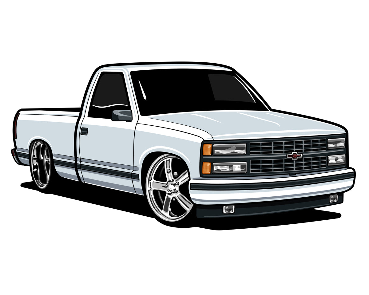 OBS Chevy Truck Sticker (5 Inches)
