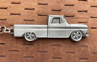 Load image into Gallery viewer, Double Sided 3D 1964–1966 Metal Truck Keychain Side View
