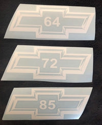 Load image into Gallery viewer, 8&quot; Chevy BowTie Year Decal 1960 to 1969
