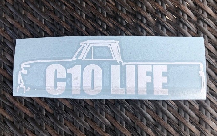 8.5" First generation C10 Life 1964–1966 Decal