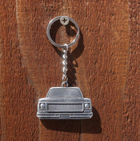 Load image into Gallery viewer, C10 Front View Double Sided 3D 1973–1980 Metal Truck Keychain

