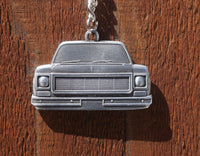 Load image into Gallery viewer, C10 Front View Double Sided 3D 1973–1980 Metal Truck Keychain
