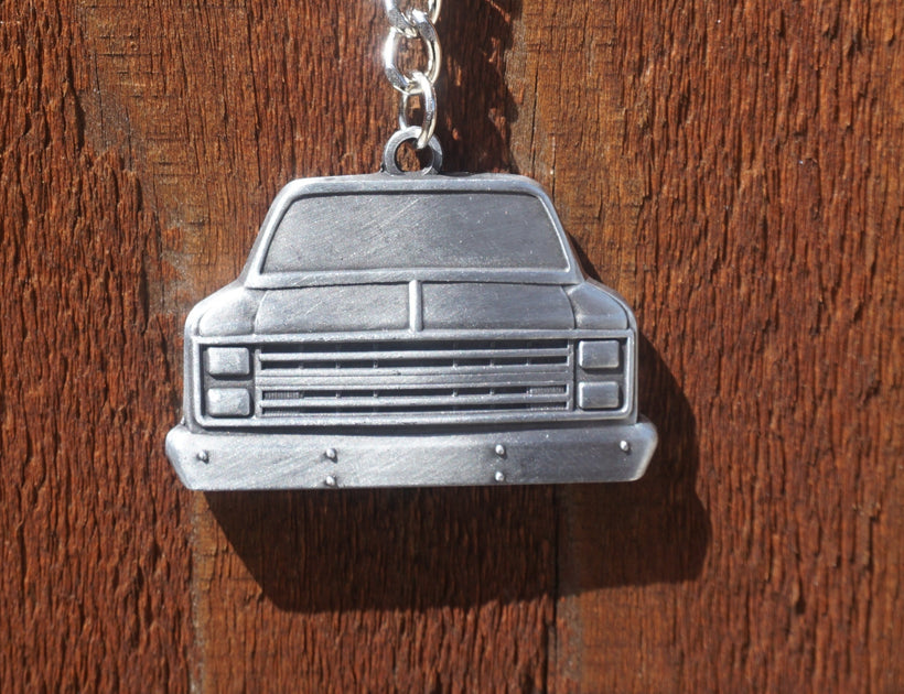 Vc10 Keychain C10 Front View Double Sided 3D 1981–1987 Metal Truck Keychain | C10Trucks