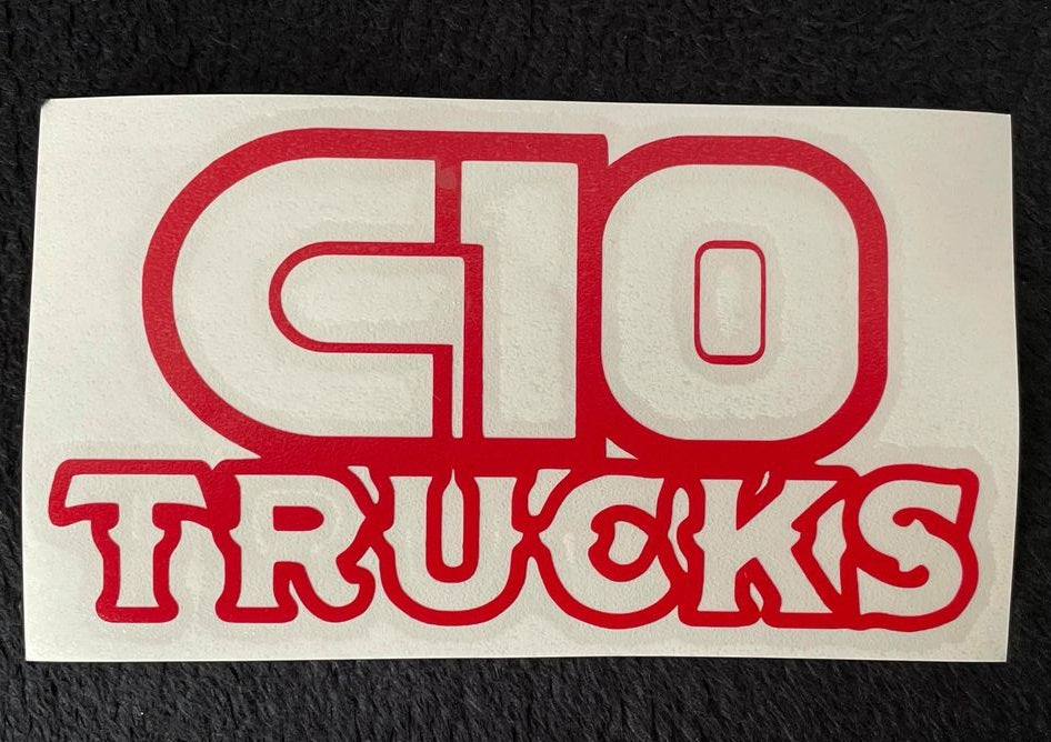 5" C10 Trucks Decal Red