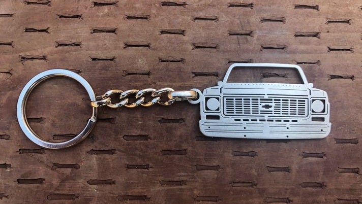Third generation 1973–1980 Stainless Steel Truck Keychain Front View