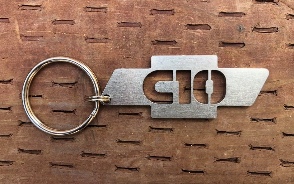 Chevy Bowtie C10 Key chain Stainless Steel