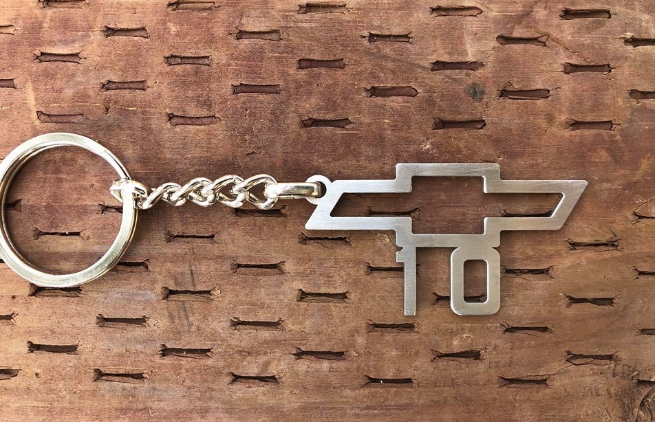 1967 1968 C10 Truck Emblem Stainless Steel Keychain