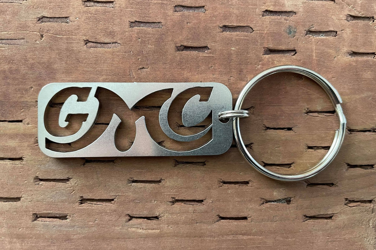 Classic GMC stainless steel keychain